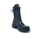 Art. 323 ANFIBIO CON CERNIERA IN VERA PELLE NERO