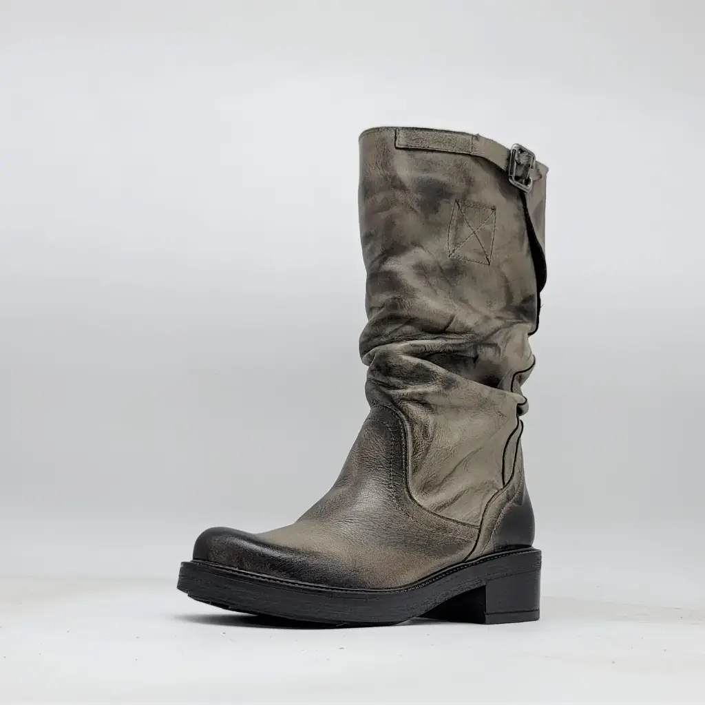 ART. 95 - Stivali Bikers grigio spazzolato