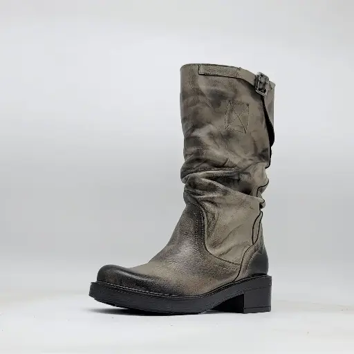 ART. 95 - Stivali Bikers grigio spazzolato