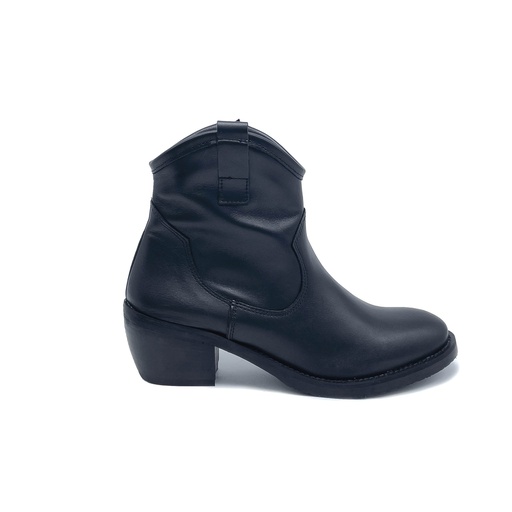 Art. 101 CAMPEROS STIVALETTO BASSO IN VERA PELLE NERA