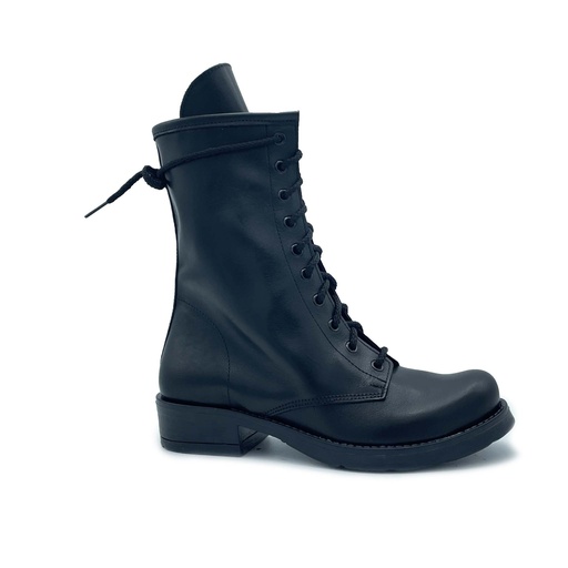 Art. 323 ANKLE BOOT WITH ZIP IN GENUINE BLACK LEATHER